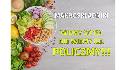 Jak zacząć- dieta cz.3  "Makroskładniki- wiemy co to, nie wiemy ile… POLICZMY!!!"